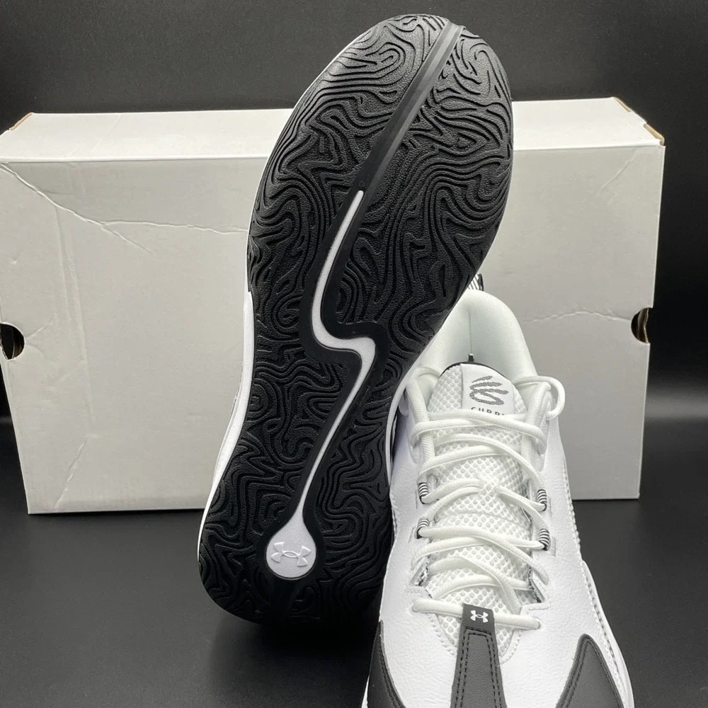 Under Armour Curry 3Z 25 Men's Basketball Shoes Size 12 White Black Sneakers NEW